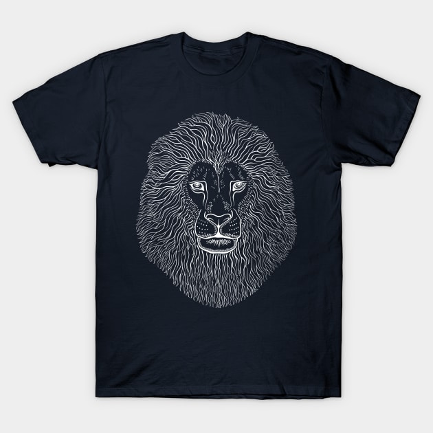 Lion Head Graphics T-Shirt by CatyArte